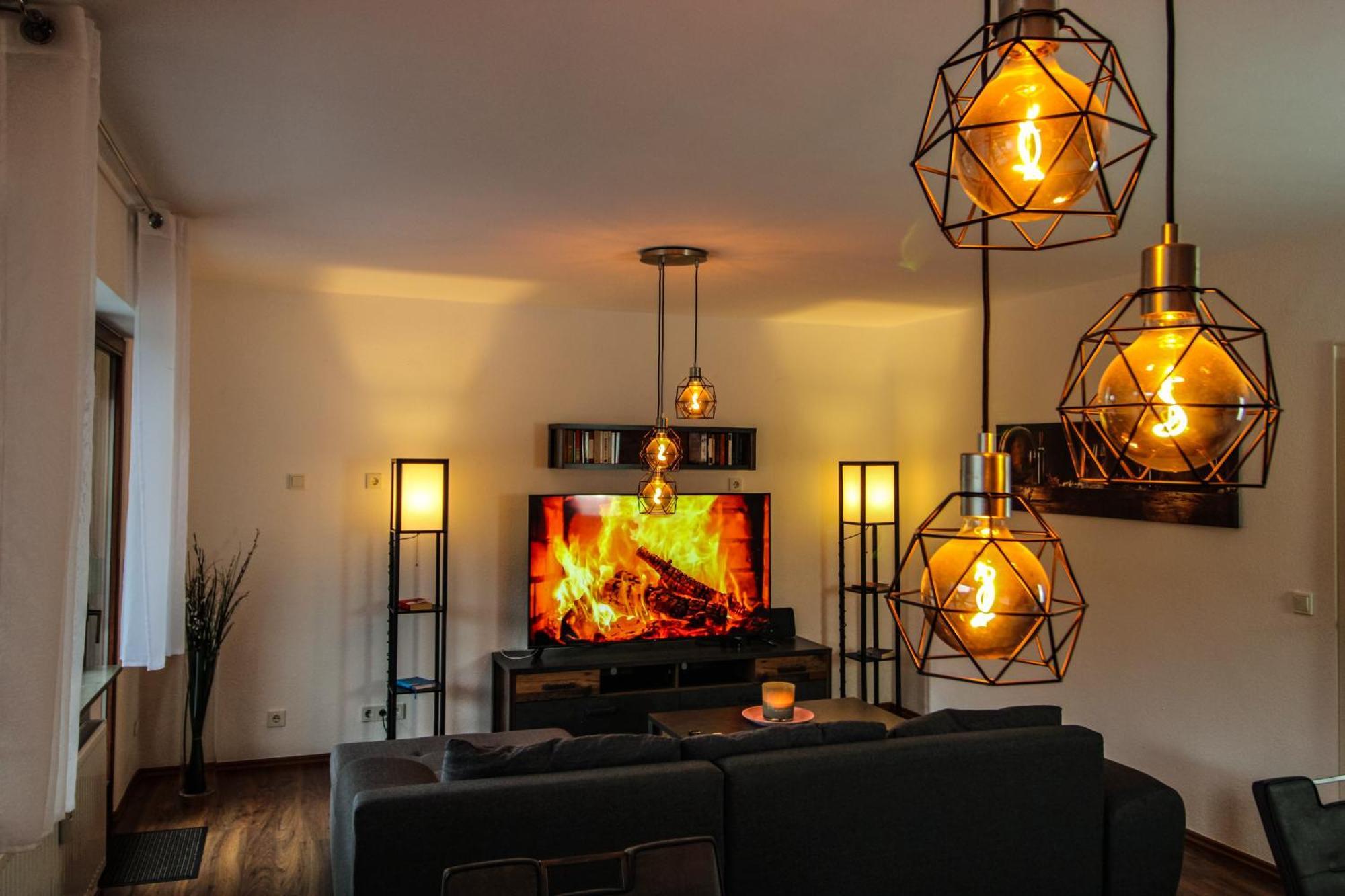 Moderne Fewo Sky Netflix Terrasse Burgblick Boxspringbett Waschtrockner Буллай Екстер'єр фото